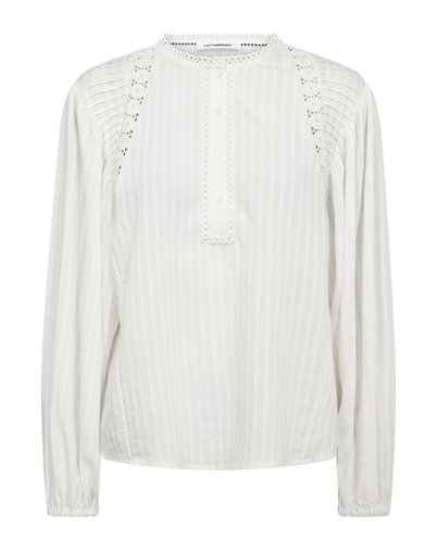 Co´Couture - SenneCC Lace Bluse - White